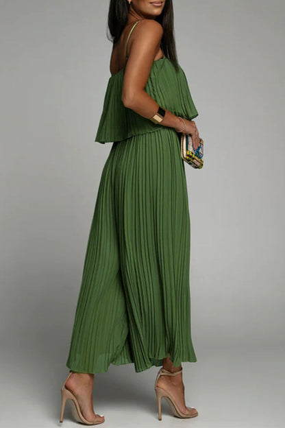 Simplicity Fold Strapless Loose Jumpsuits(3 Colors)