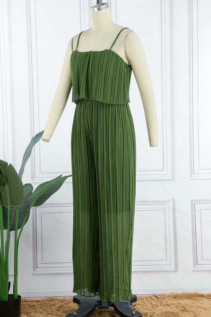 Simplicity Fold Strapless Loose Jumpsuits(3 Colors)