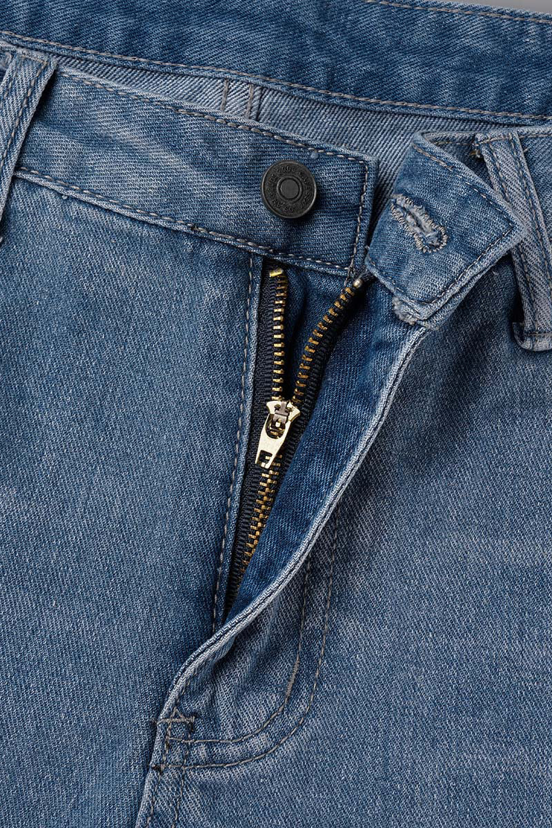 Street Ripped High Waist Denim Shorts