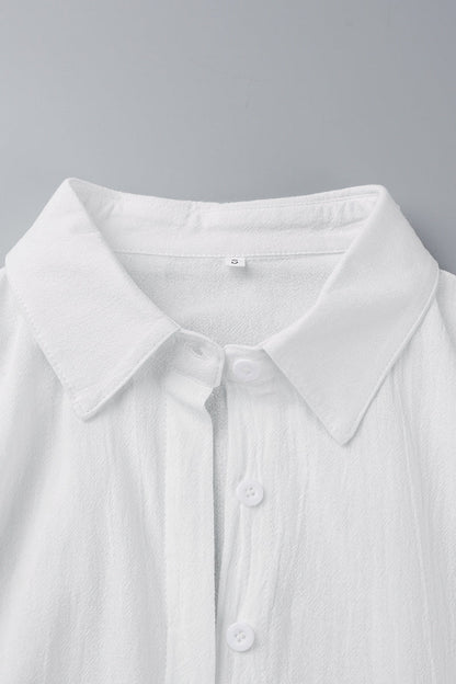 Simplicity Frenulum Color Turndown Collar Loose Rompers