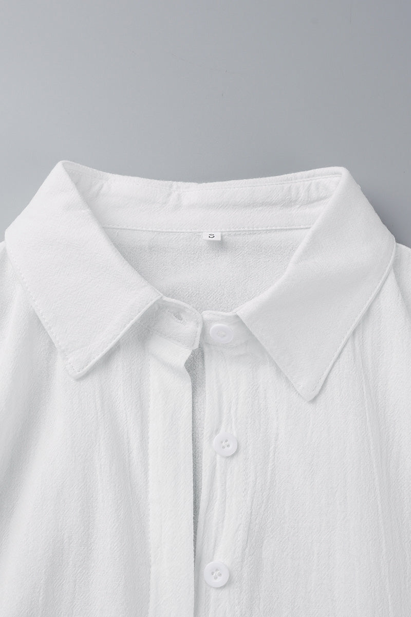 Simplicity Frenulum Color Turndown Collar Loose Rompers