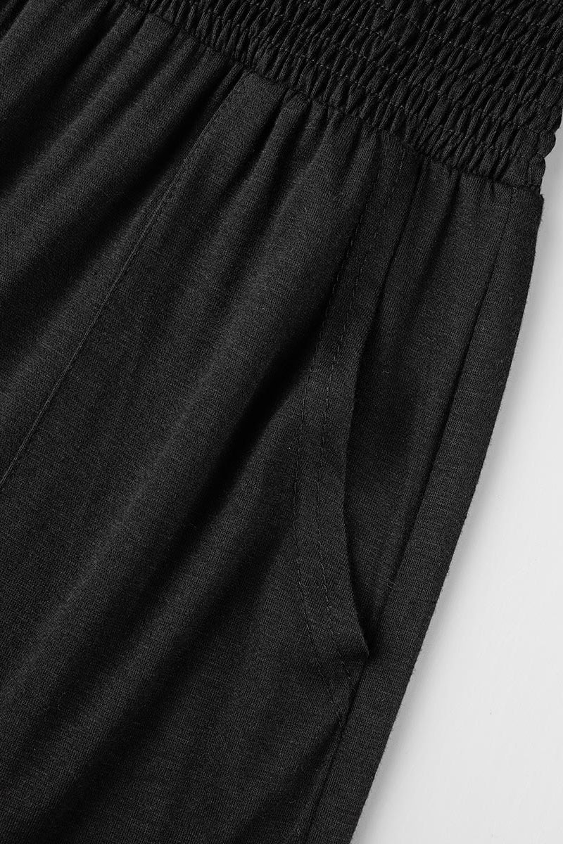 Patchwork Square Collar Loose Jumpsuits(6 Colors)