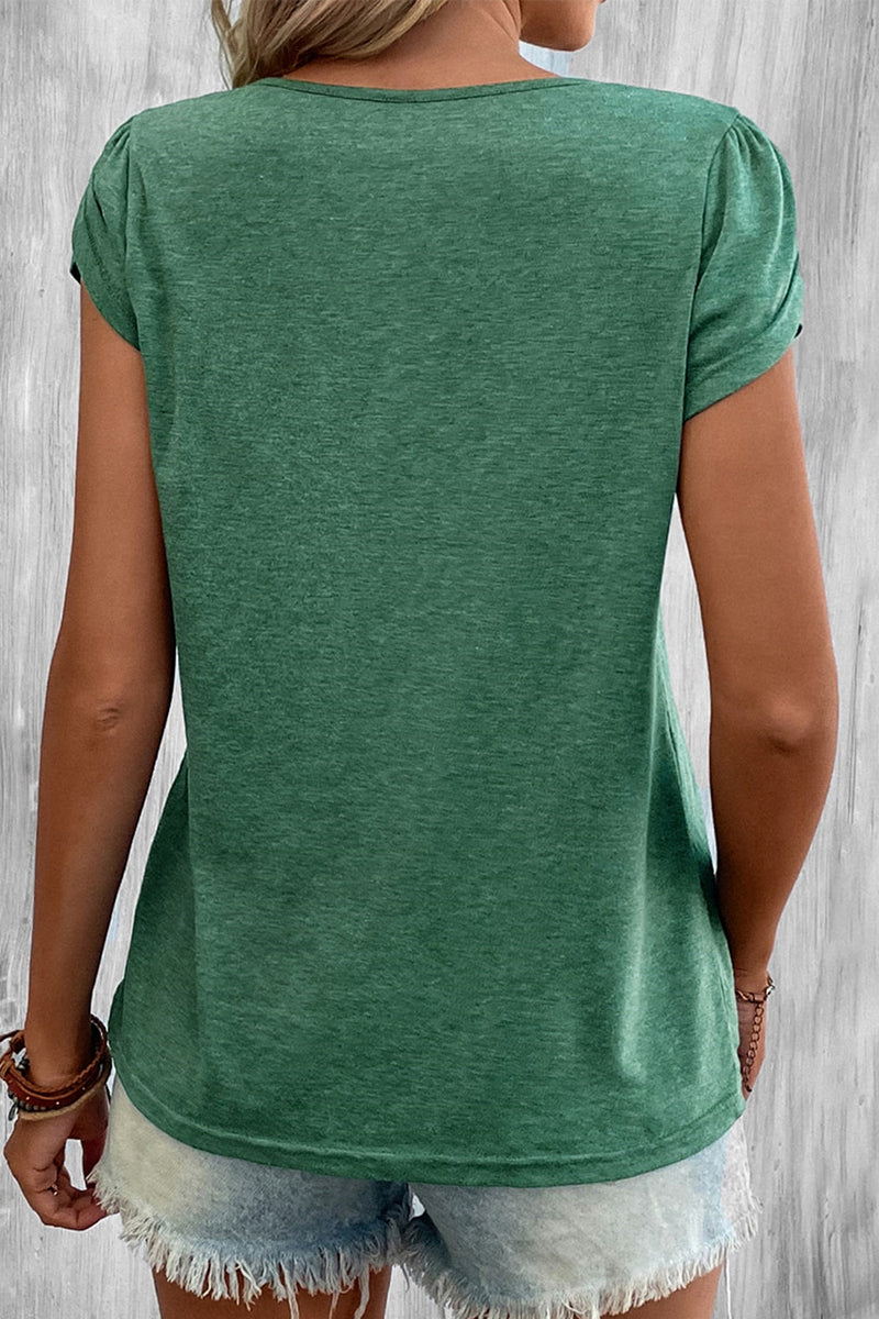 Simplicity Color V Neck T-shirts
