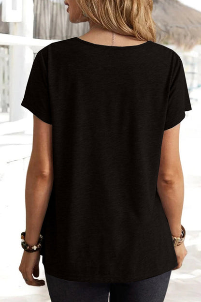 Simplicity Color U Neck T-shirts(5 Colors)