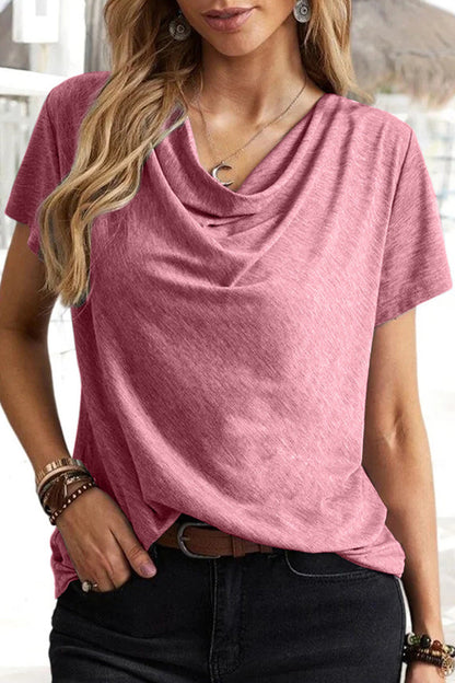 Simplicity Color U Neck T-shirts(5 Colors)