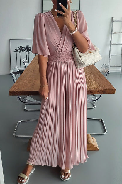 Fold V Neck Loose Jumpsuits(3 Colors)