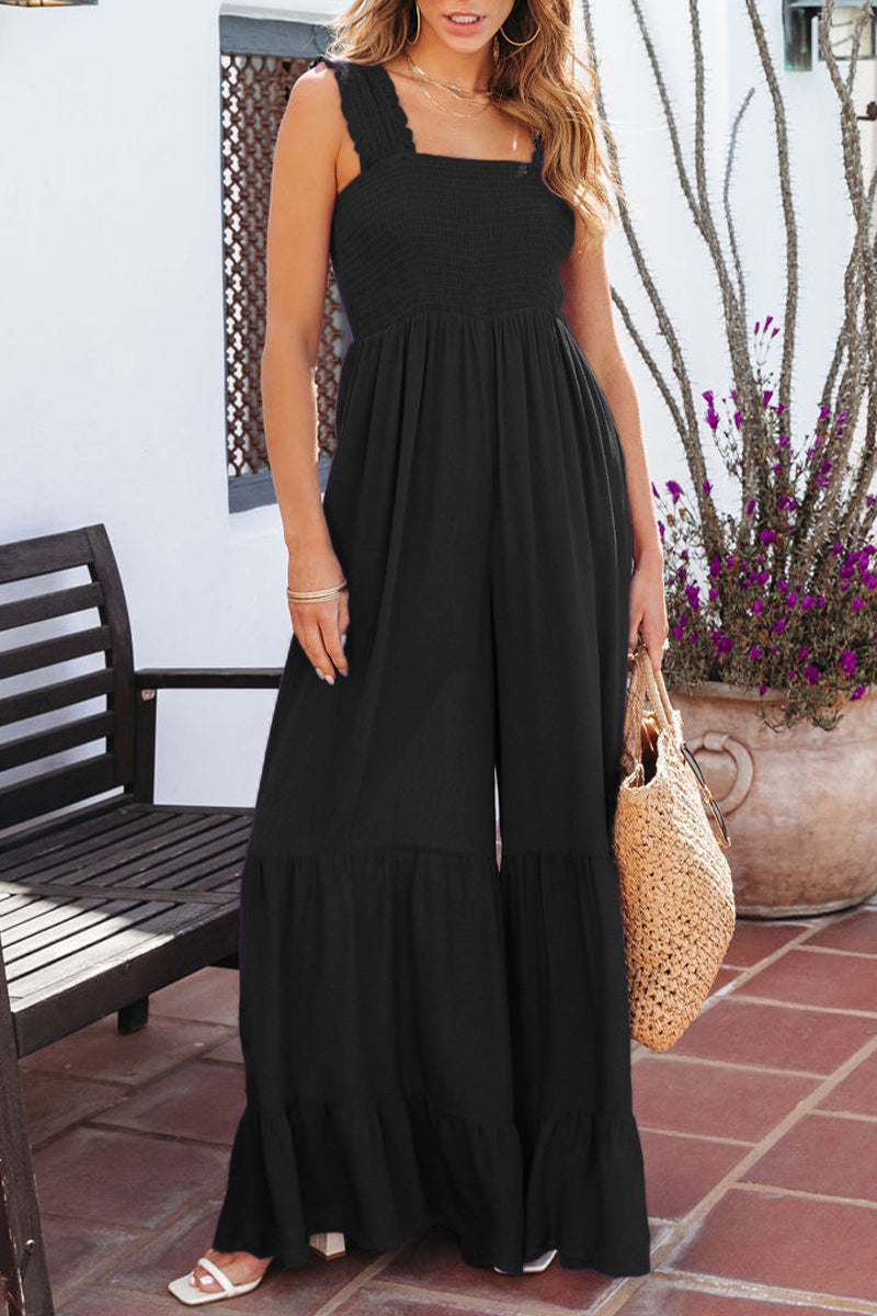Fold Loose Jumpsuits