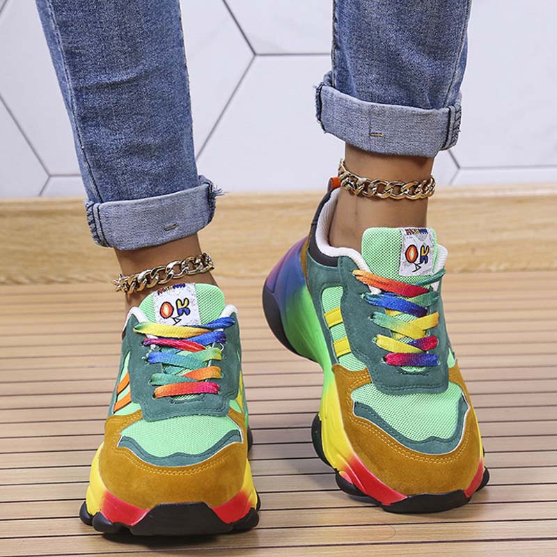 Sportswear Daily Patchwork Round Out Door Shoes