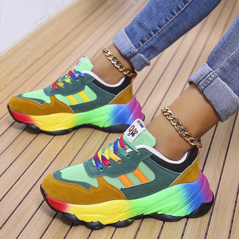 Sportswear Daily Patchwork Round Out Door Shoes