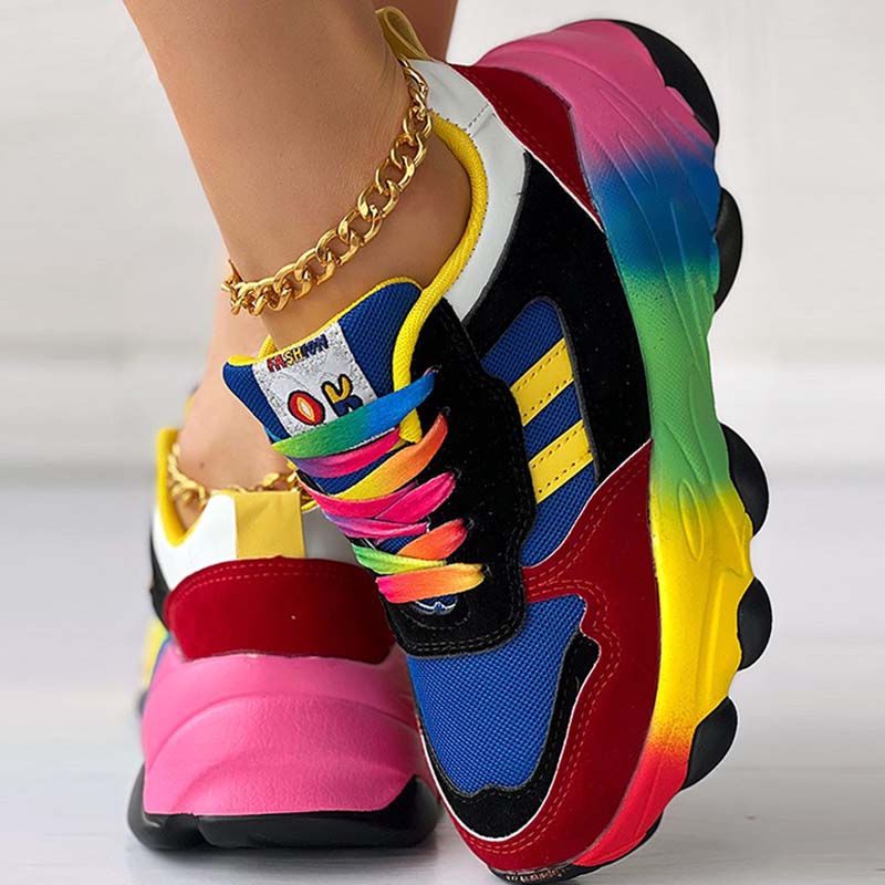 Sportswear Daily Patchwork Round Out Door Shoes