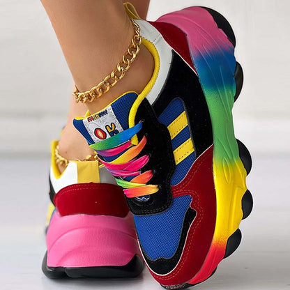 Sportswear Daily Patchwork Round Out Door Shoes