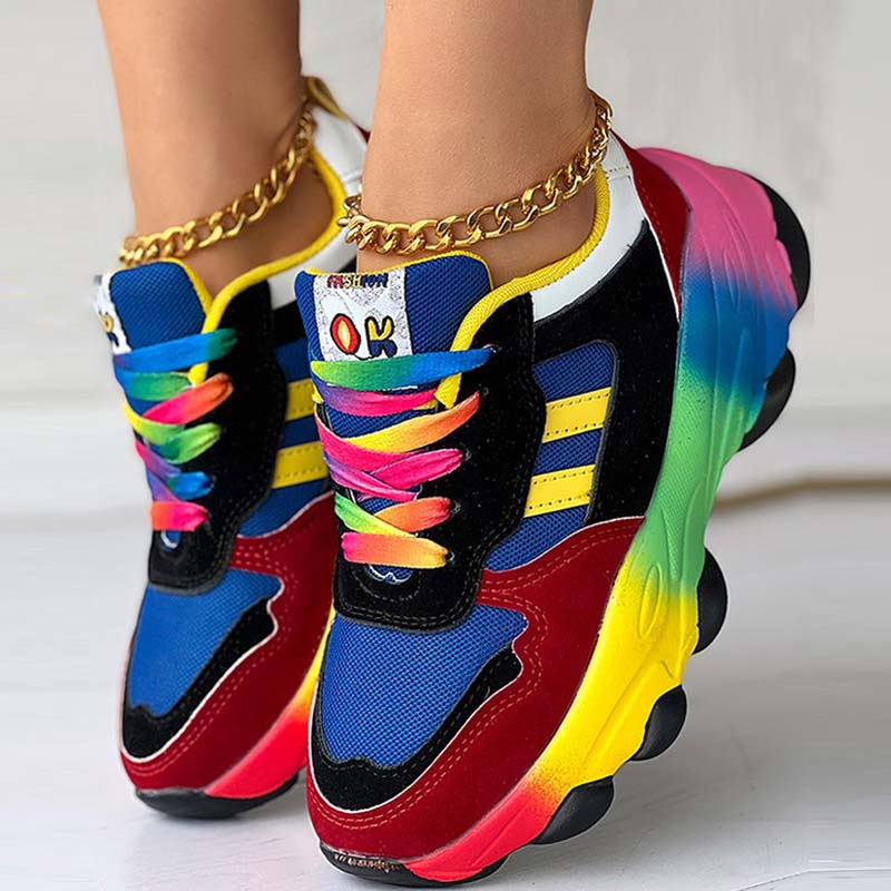 Sportswear Daily Patchwork Round Out Door Shoes