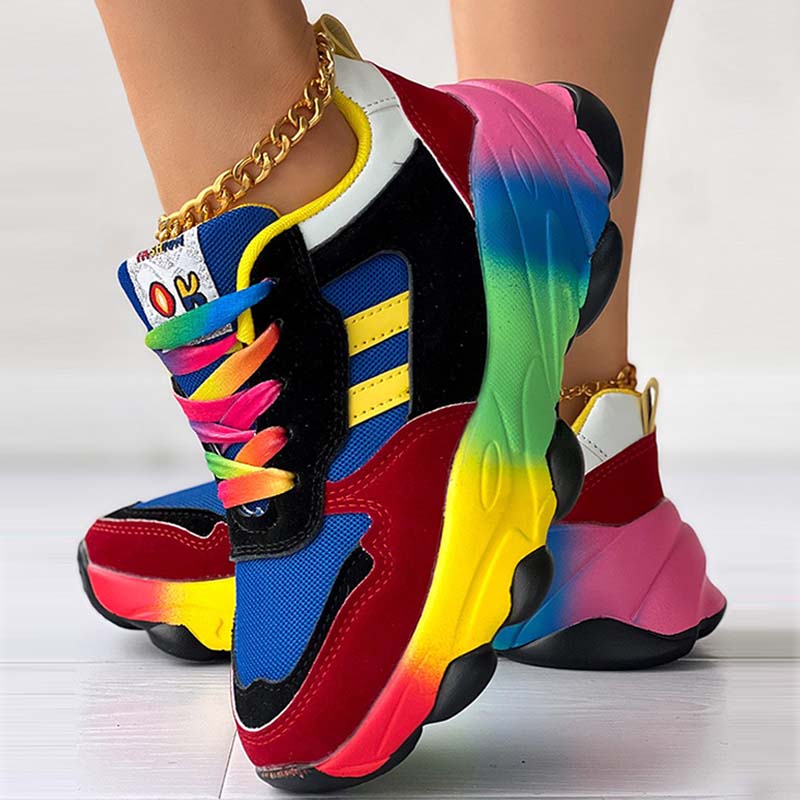 Sportswear Daily Patchwork Round Out Door Shoes