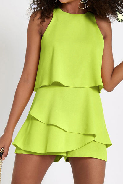 O Neck Loose Jumpsuits(4 Colors)