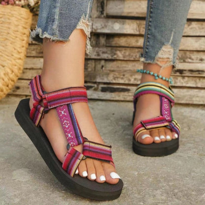 Patchwork Round Out Door Shoes