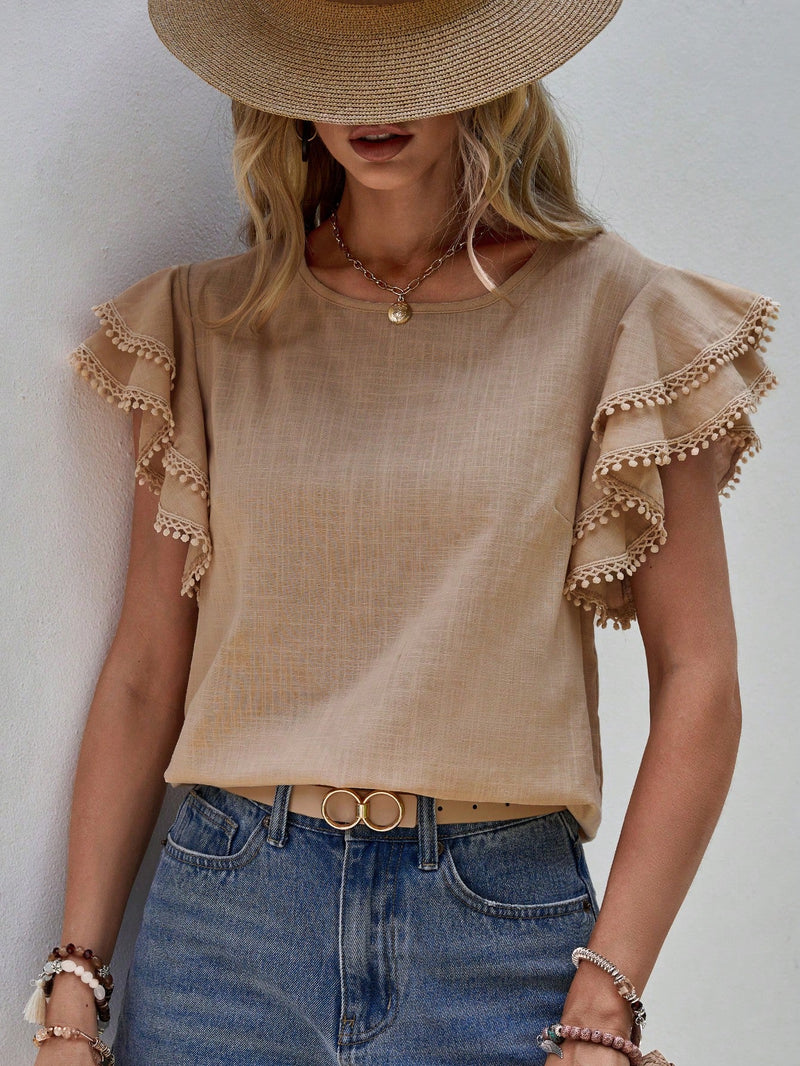 Butterfly Sleeve Blouse