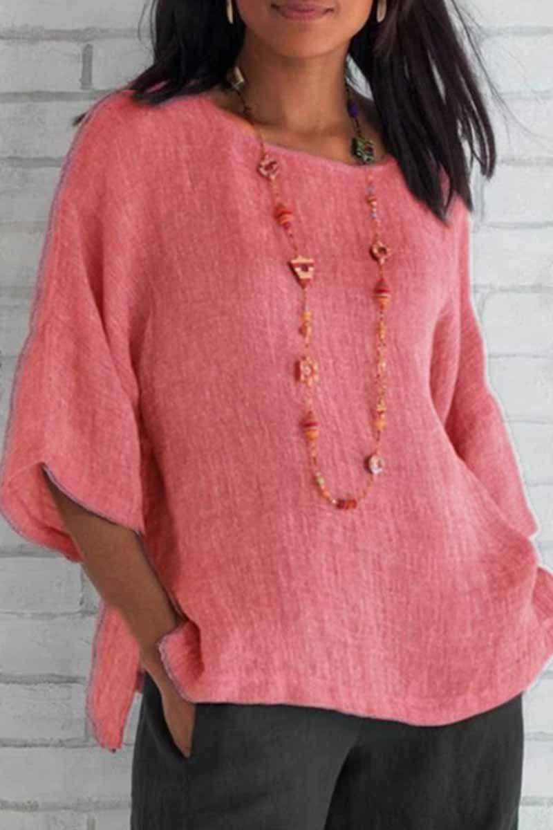 O Neck Blouses(5 Colors)