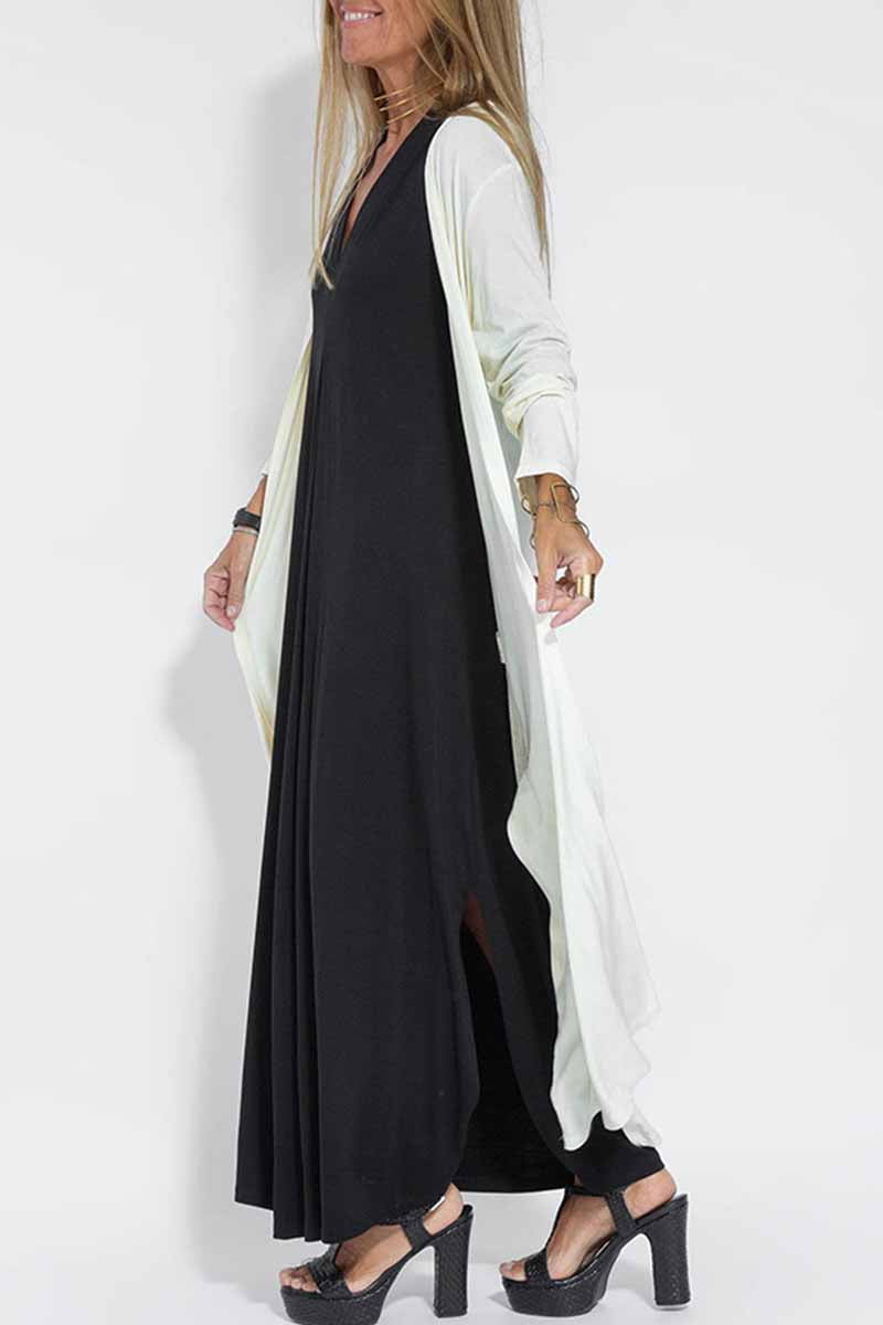 Street Slit Cardigan Collar Outerwear