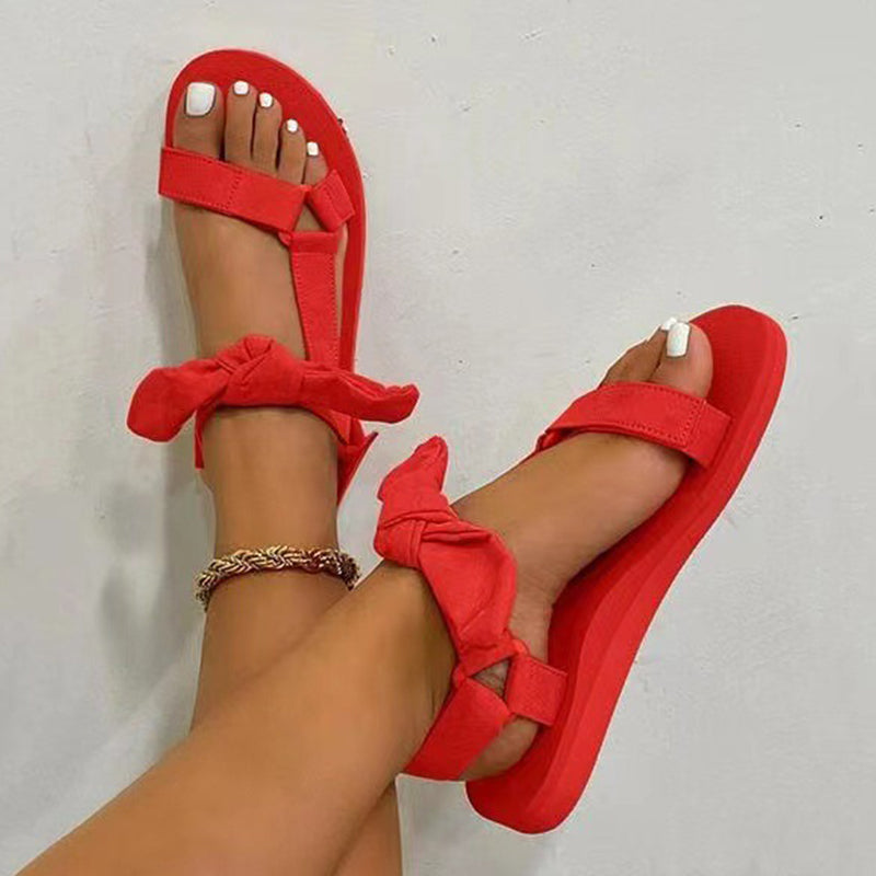 With Bow Opend Shoes