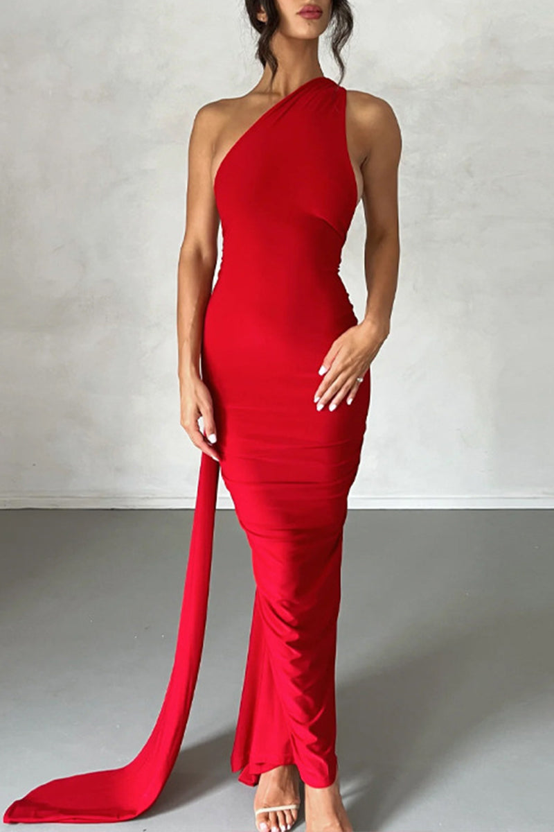 Backless Halter One Step Skirt Dresses(8 Colors)