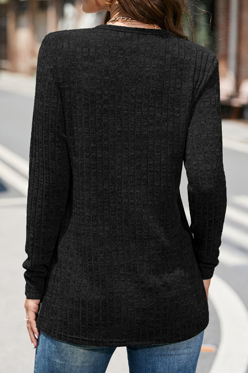 Street Buttons O Neck Sweaters(5 Colors)
