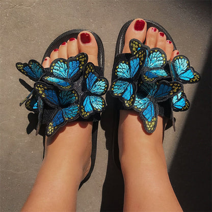 Daily Patchwork Butterfly Round Comfortable Out Door Shoes
