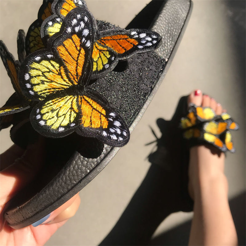 Daily Patchwork Butterfly Round Comfortable Out Door Shoes