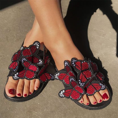 Daily Patchwork Butterfly Round Comfortable Out Door Shoes