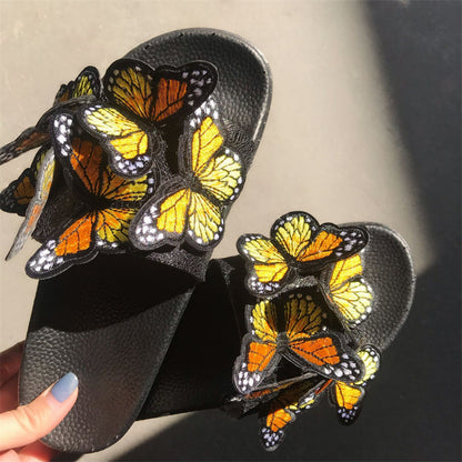 Daily Patchwork Butterfly Round Comfortable Out Door Shoes