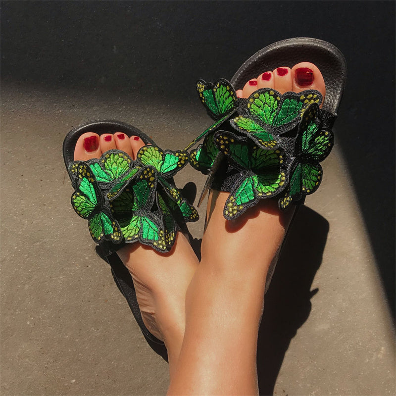 Daily Patchwork Butterfly Round Comfortable Out Door Shoes
