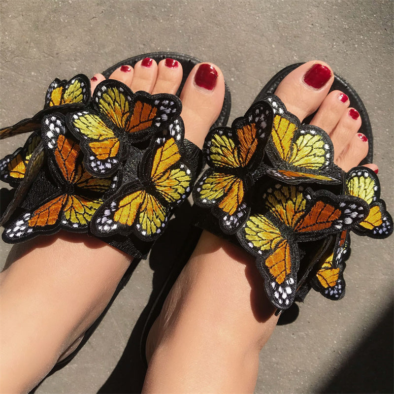 Daily Patchwork Butterfly Round Comfortable Out Door Shoes