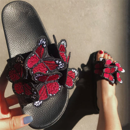 Daily Patchwork Butterfly Round Comfortable Out Door Shoes