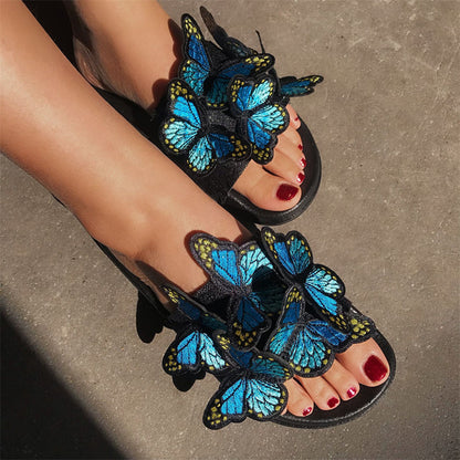 Daily Patchwork Butterfly Round Comfortable Out Door Shoes