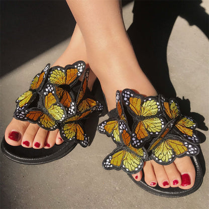 Daily Patchwork Butterfly Round Comfortable Out Door Shoes