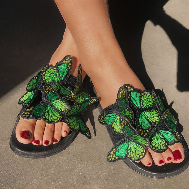 Daily Patchwork Butterfly Round Comfortable Out Door Shoes