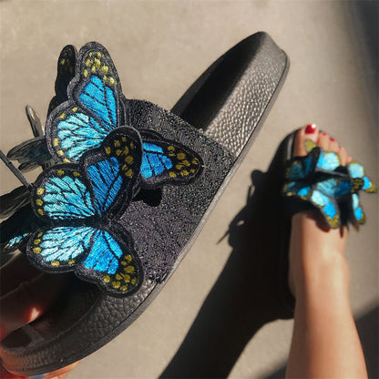 Daily Patchwork Butterfly Round Comfortable Out Door Shoes