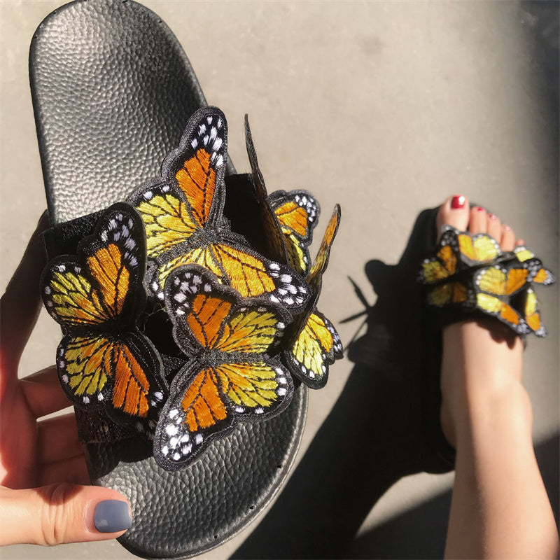 Daily Patchwork Butterfly Round Comfortable Out Door Shoes