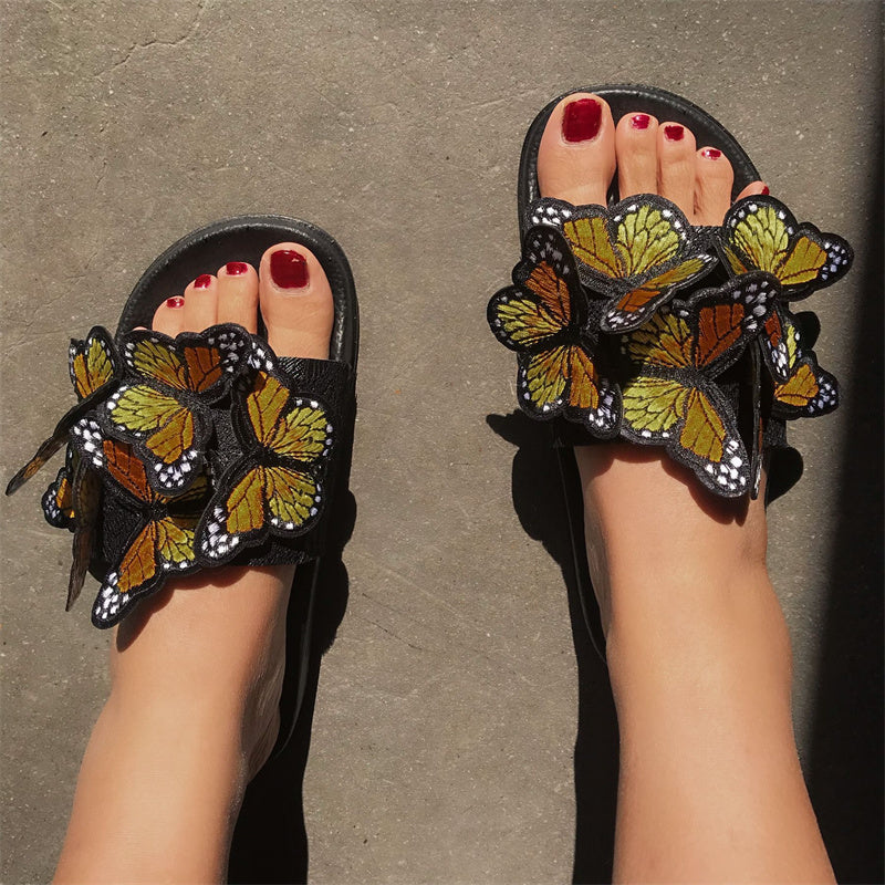 Daily Patchwork Butterfly Round Comfortable Out Door Shoes