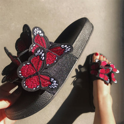 Daily Patchwork Butterfly Round Comfortable Out Door Shoes