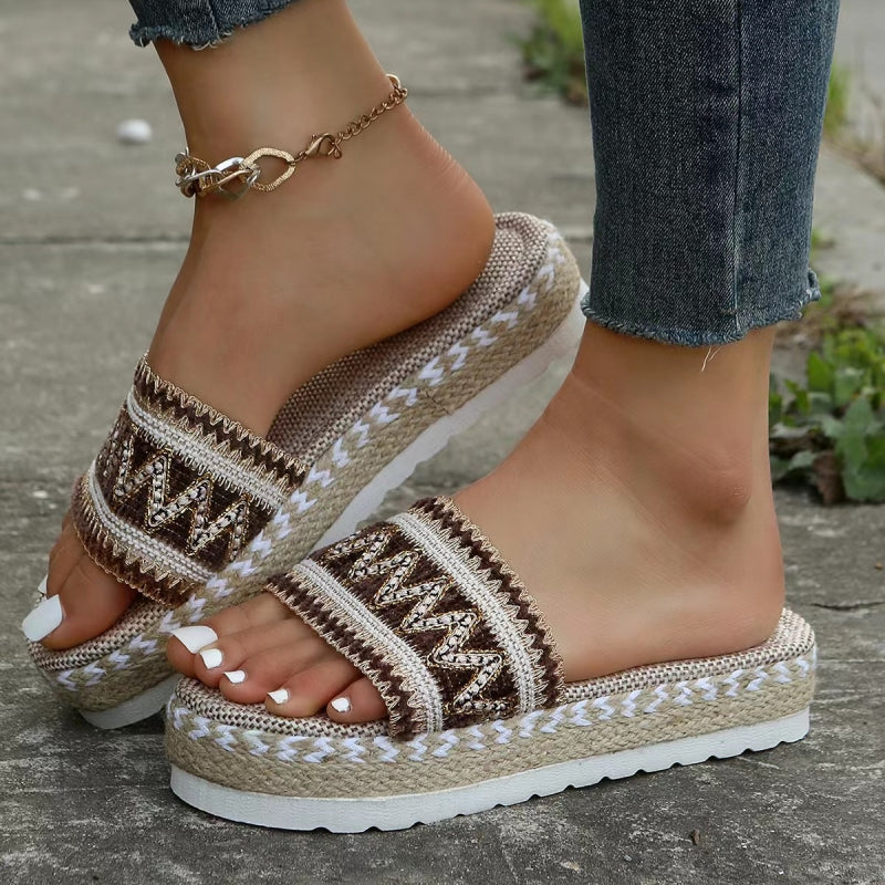 Patchwork Round Comfortable Shoes