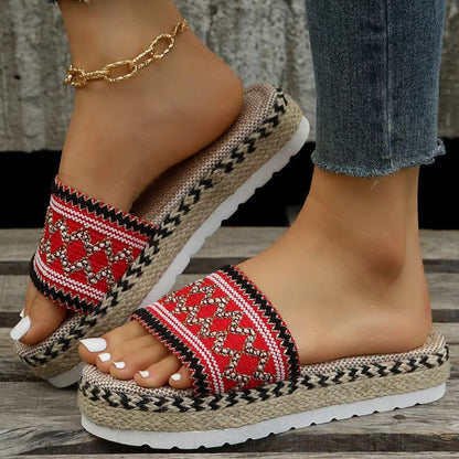 Patchwork Round Comfortable Shoes