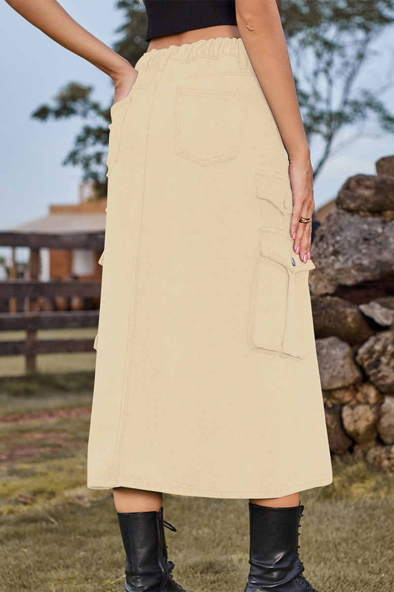 Street Slit High Waist Denim Skirts