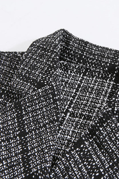 Celebrities Plaid Patchwork Turn-back Collar Waist Skirt Dresses
