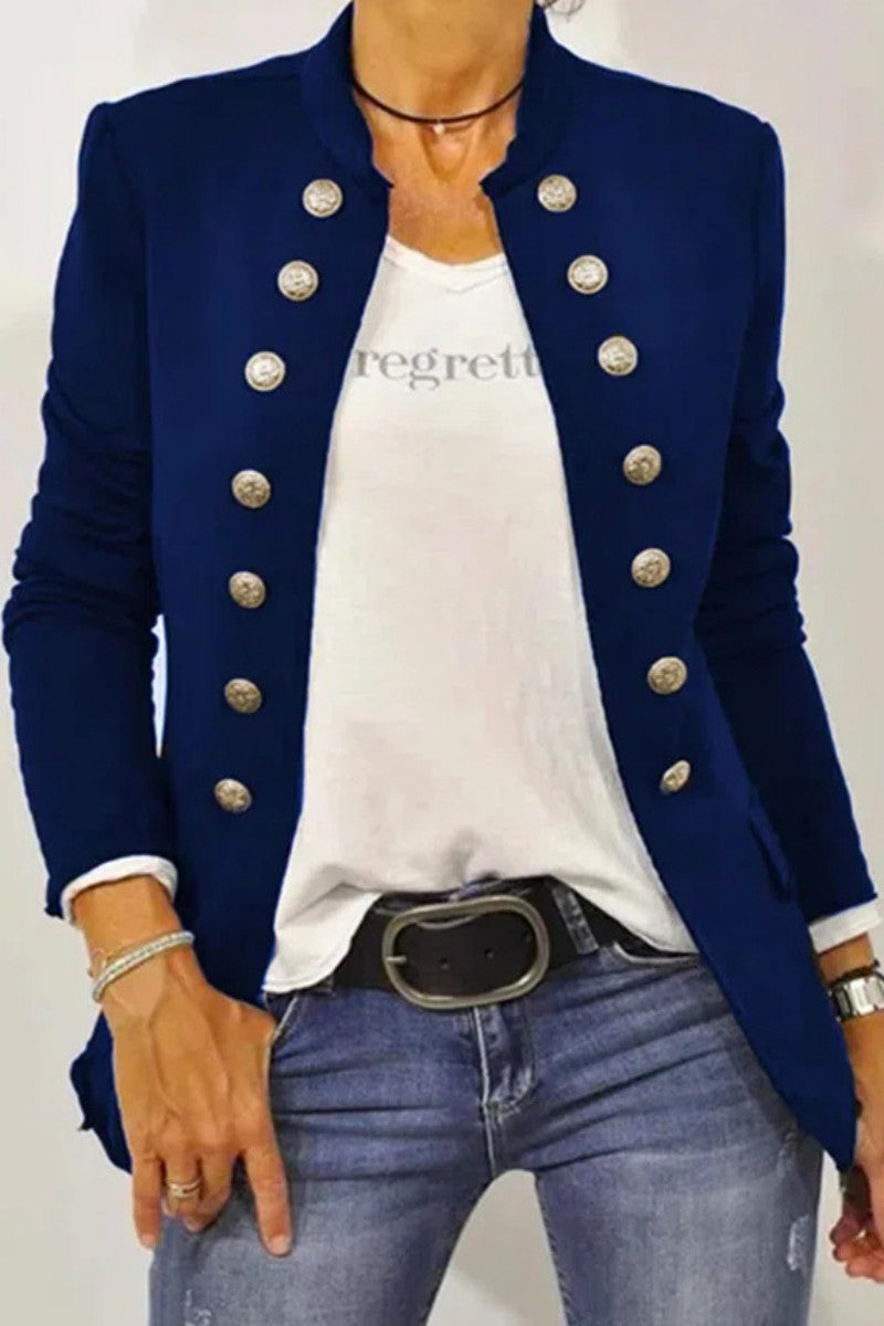 Cardigan Mandarin Collar Outerwear(5 Colors)