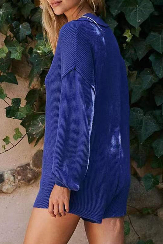Simplicity Buttons V Neck Loose Rompers