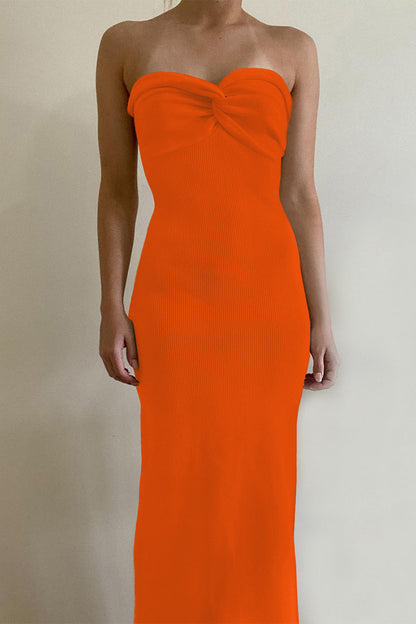 Asymmetrical Strapless One Step Skirt Dresses(11 Colors)