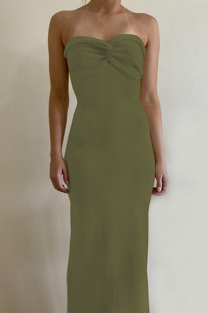 Asymmetrical Strapless One Step Skirt Dresses(11 Colors)