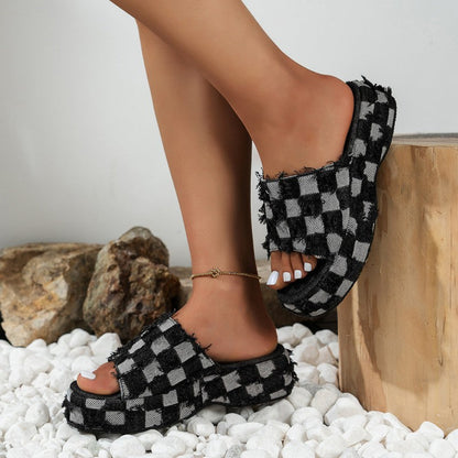 Patchwork Round Comfortable Shoes