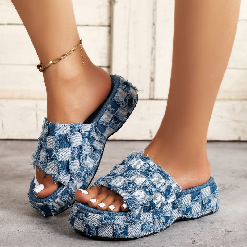 Patchwork Round Comfortable Shoes
