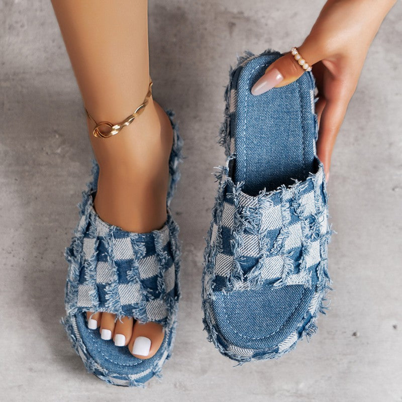 Patchwork Round Comfortable Shoes